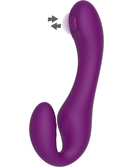 Xocoon 2 IN 1 STRAPLESS STRAP-ON VIBRATOR WITH REMOTE CONTROL PURPLE