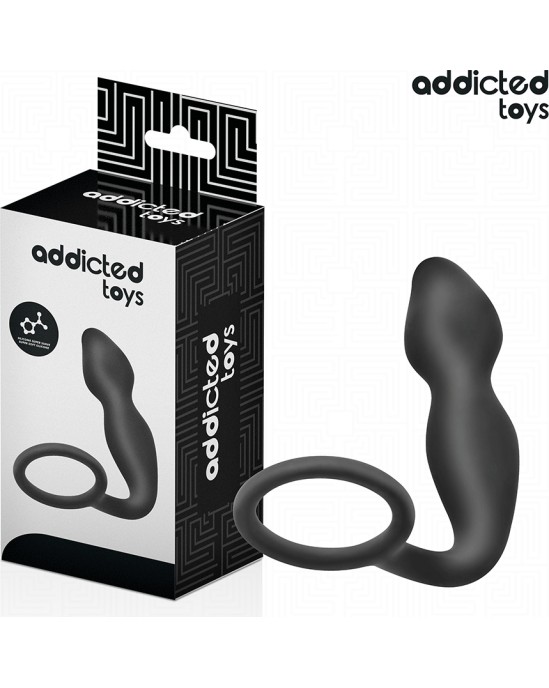 Addicted Toys ANAL PLUG WITH RING SILICONE MODEL 2