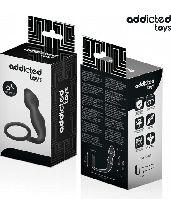 Addicted Toys ANAL PLUG WITH RING SILICONE MODEL 2