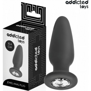 Addicted Toys ANAL PLUG WITH JEWEL SILICONE SIZE M 10.4 CM