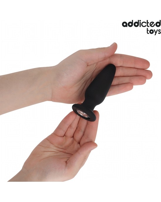 Addicted Toys ANAL PLUG WITH JEWEL SILICONE SIZE M 10.4 CM