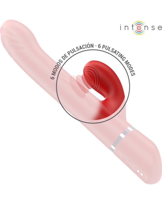 Intense Fun INTENSE - LELE MULTIFUNCTION VIBRATOR ROTATING & OSCILLATION & STIMULATION RED