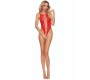 Passion Woman Bodystockings PASSION - BS112 BODYSTOCKING RED LACE