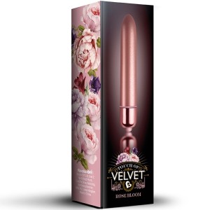 Rocks-Off VIBRATING BULLET TOUCH OF VELVET ROSE BLOOM 10 SPEEDS