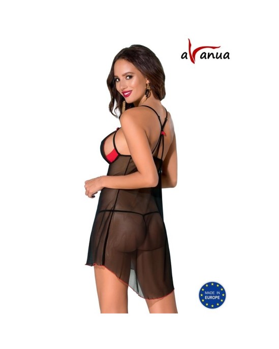 Avanua CYRA Chemise sarkans/melns