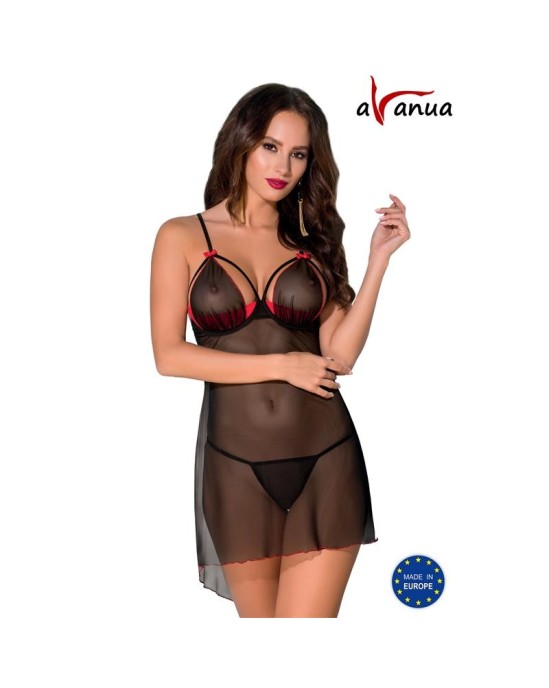 Avanua CYRA Chemise sarkans/melns