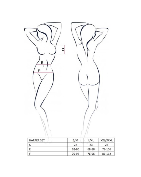 Avanua HARPER komplekts sarkans/melns