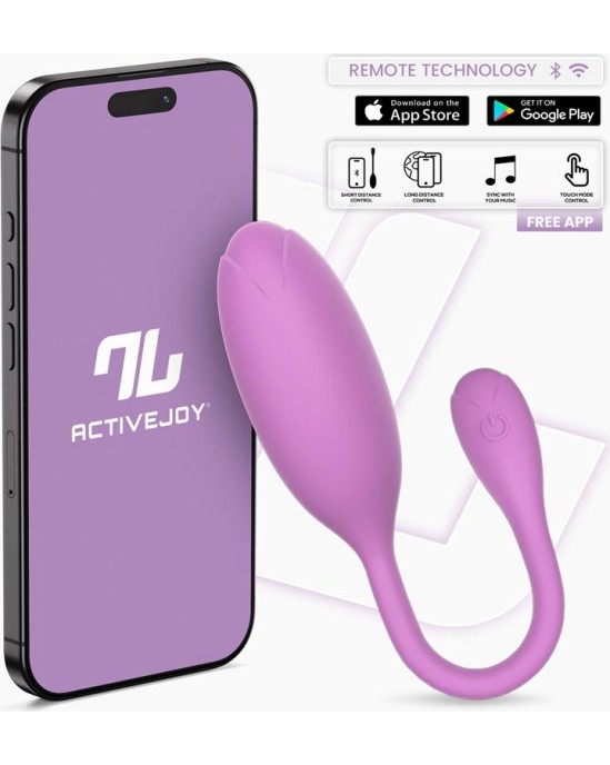 Intoyou App Series Logan Vibrating Egg with App Unibody Purple
