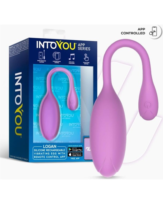 Intoyou App Series Logan Vibrating Egg with App Unibody Purple