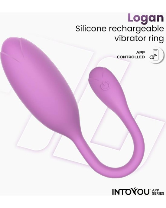 Intoyou App Series Logan Vibrating Egg with App Unibody Purple