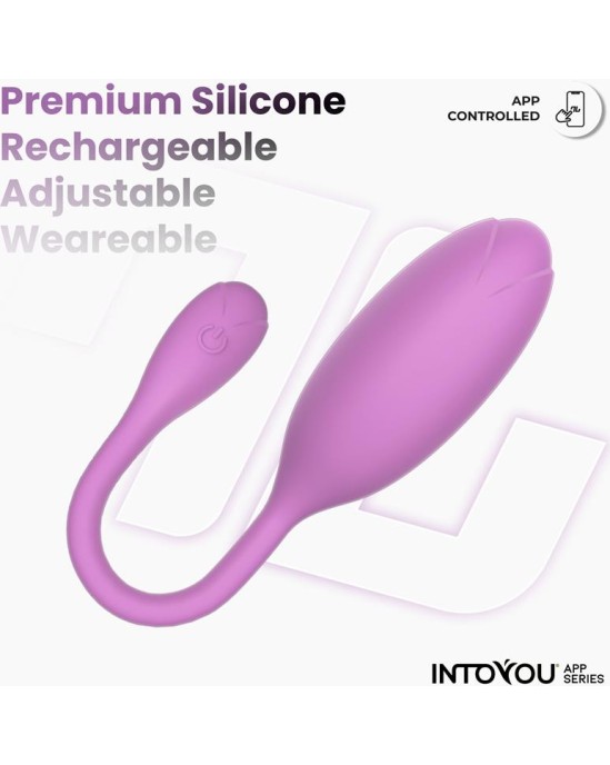 Intoyou App Series Logan Vibrating Egg with App Unibody Purple
