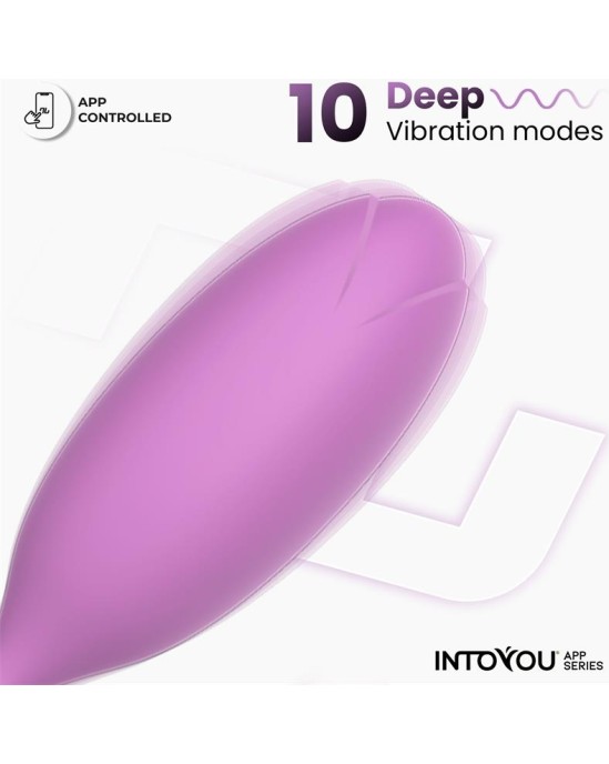 Intoyou App Series Logan Vibrating Egg with App Unibody Purple
