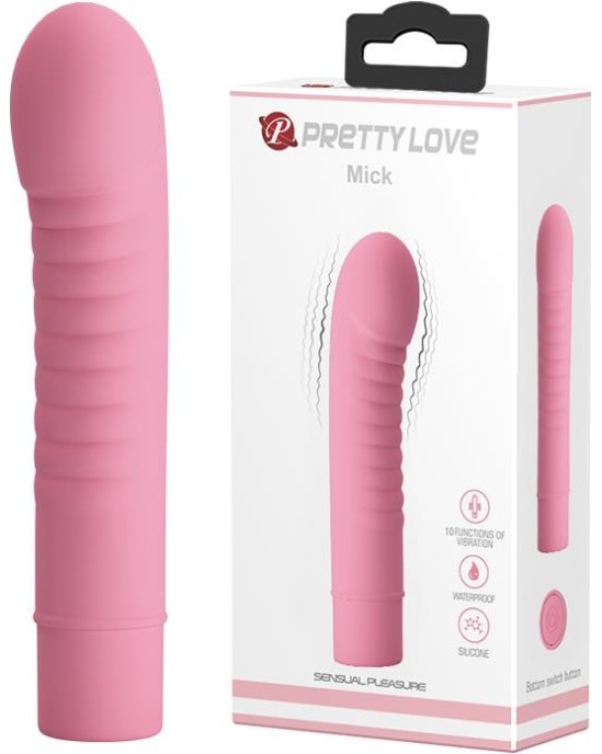 Prettylove Stimulators Mick Silicone Pink