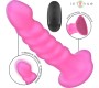 Intense Fun INTENSE - CINDY VIBRATOR SIZE L SPIRAL DESIGN 10 VIBRATIONS PINK REMOTE CONTROL