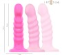 Intense Fun INTENSE - CINDY VIBRATOR SIZE L SPIRAL DESIGN 10 VIBRATIONS PINK REMOTE CONTROL