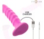 Intense Fun INTENSE - CINDY VIBRATOR SIZE L SPIRAL DESIGN 10 VIBRATIONS PINK REMOTE CONTROL