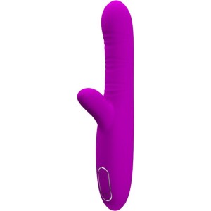 Pretty Love ANGELIQUE MULTIFUNCTION VIBRATOR + CLITORIS STIMULATOR PURPLE