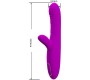 Pretty Love ANGELIQUE MULTIFUNCTION VIBRATOR + CLITORIS STIMULATOR PURPLE