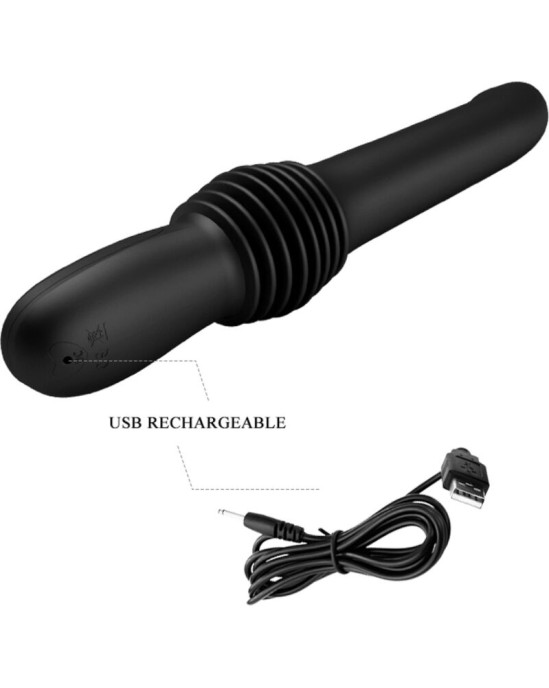 Pretty Love PAZUZU VIBRATOR 3 THRUST MODES BLACK
