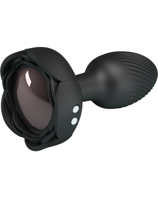 Pretty Love OLMAN ANAL PLUG WITH LED LIGHT BLACK 8.8 CM