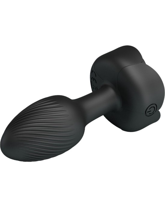 Pretty Love OLMAN ANAL PLUG WITH LED LIGHT BLACK 8.8 CM
