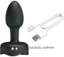 Pretty Love OLMAN ANAL PLUG WITH LED LIGHT BLACK 8.8 CM