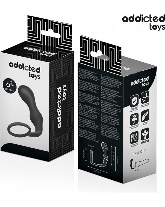 Addicted Toys ANAL PLUG WITH RING SILICONE MODEL 3