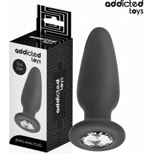 Addicted Toys ANAL PLUG WITH JEWEL SILICONE SIZE L 12.6 CM
