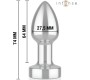 Intense Anal Toys INTENSE - ANAL PLUG 10 VIBRATIONS METAL WITH REMOTE CONTROL S