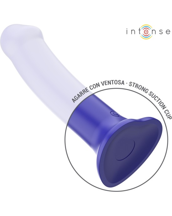 Intense Fun INTENSE - VICTORIA VIBRATOR WITH SUCTION CUP 10 VIBRATIONS DARK BLUE REMOTE CONTROL