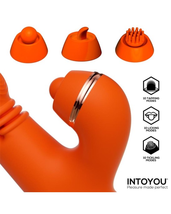 Intoyou Ethan Vibrator 360? G-spot Massage with Multifunction Caps