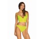 Obsessive Neonia 2 Piece Bra Set with Zipper Neon Yellow