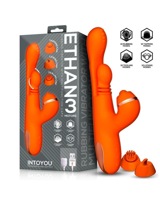 Intoyou Ethan Vibrator 360? G-spot Massage with Multifunction Caps