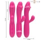 Intense Fun INTENSE — IVY FLEXIBLE VIBRATOR 10 VIBRĀCIJAS AR STIMULUĒJOŠU MĒLES ROZĀ KRĀSU