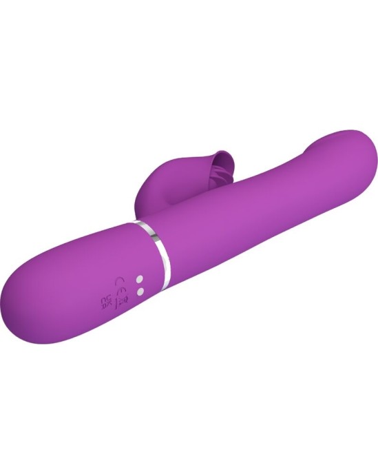 Pretty Love 4 IN 1 MULTIFUNCTION VIBRATOR & STIMULATOR PURPLE