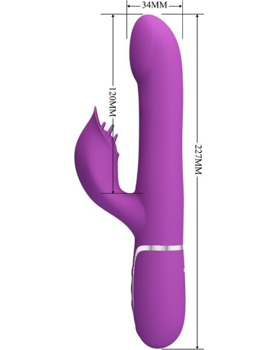 Pretty Love 4 IN 1 MULTIFUNCTION VIBRATOR & STIMULATOR PURPLE