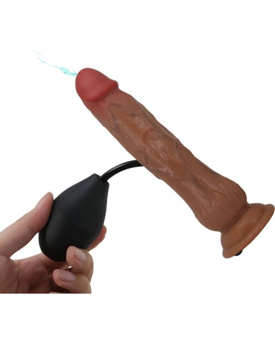 Pretty Love KYTON UNIVERSAL HARNESS BRIEFS WITH SQUIRTING DILDO 19 CM MULATO