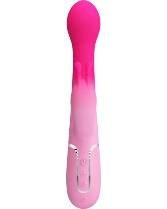 Pretty Love DEJON 3 IN 1 MULTIFUNCTION RABBIT VIBRATOR PINK