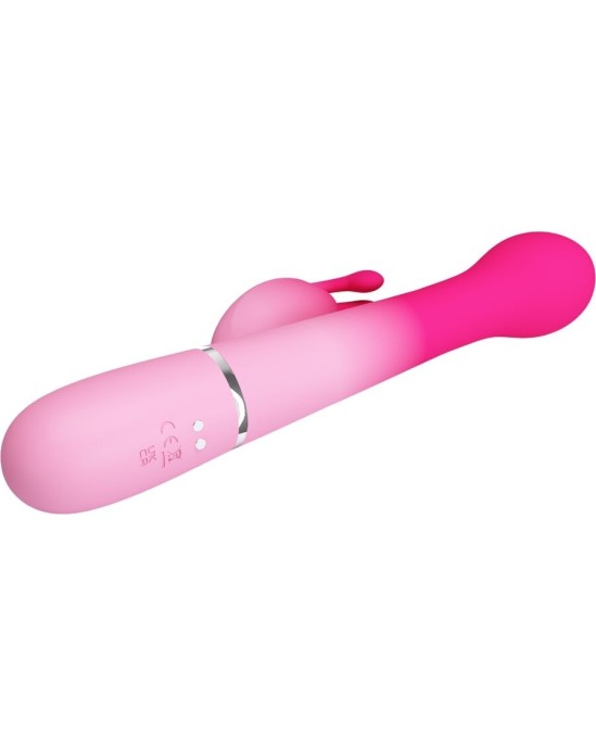 Pretty Love DEJON 3 IN 1 MULTIFUNCTION RABBIT VIBRATOR PINK