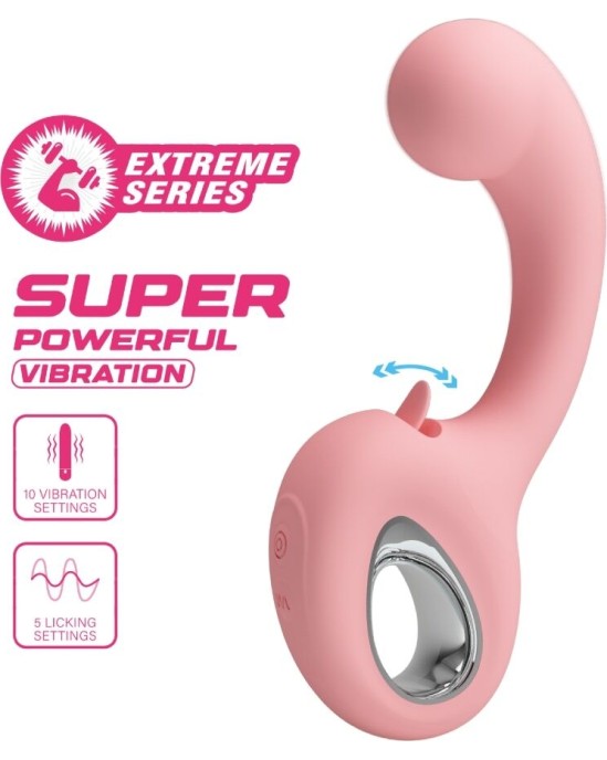 Pretty Love Smart PRETTY LOVE - ERYNNYES G-SPOT VIBRATOR + CLITORIS STIMULATOR 10 VIBRATIONS PINK