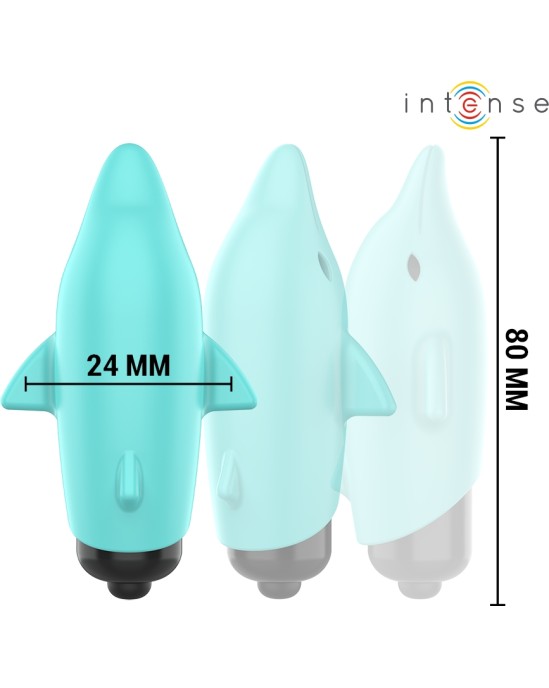 Intense Fun INTENSE - ECHO VIBRATING BULLET DOLPHIN BLUE 8 X 4.7 CM