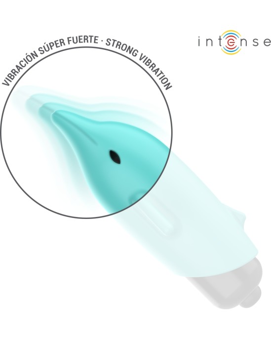 Intense Fun INTENSE - ECHO VIBRATING BULLET DOLPHIN BLUE 8 X 4.7 CM