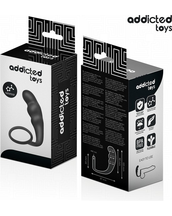 Addicted Toys ANAL PLUG WITH RING SILICONE MODEL 4
