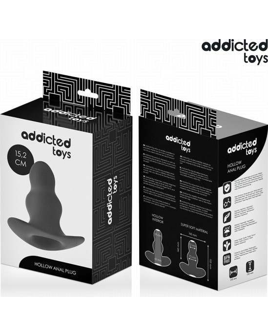 Addicted Toys HOLLOW ANAL PLUG SILICONE SIZE XXL 15.2 CM