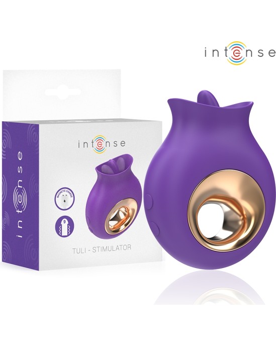Intense Fun INTENSE - TULI CLITORIS STIMULATOR 9 VIBRATIONS & 9 OSCILLATIONS PURPLE