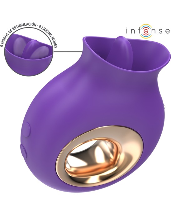 Intense Fun INTENSE - TULI CLITORIS STIMULATOR 9 VIBRATIONS & 9 OSCILLATIONS PURPLE