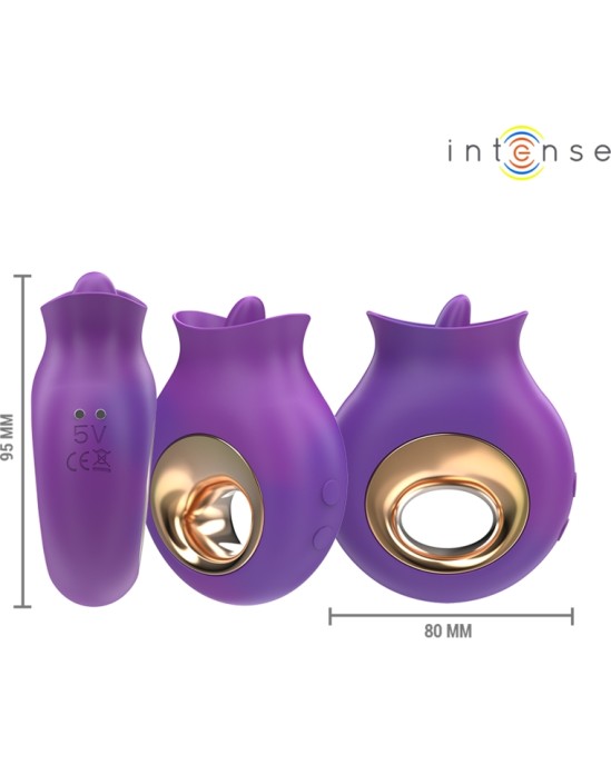 Intense Fun INTENSE - TULI CLITORIS STIMULATOR 9 VIBRATIONS & 9 OSCILLATIONS PURPLE