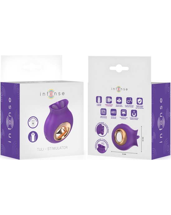 Intense Fun INTENSE - TULI CLITORIS STIMULATOR 9 VIBRATIONS & 9 OSCILLATIONS PURPLE