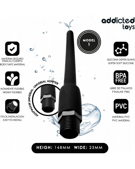 Addicted Toys ANAL CLEANER WITH UNIVERSAL ADAPTER MODEL 1