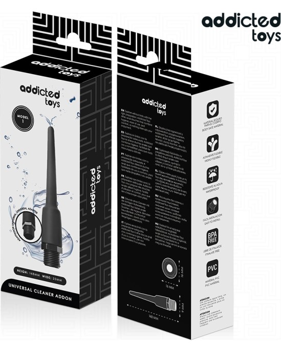 Addicted Toys ANAL CLEANER WITH UNIVERSAL ADAPTER MODEL 1